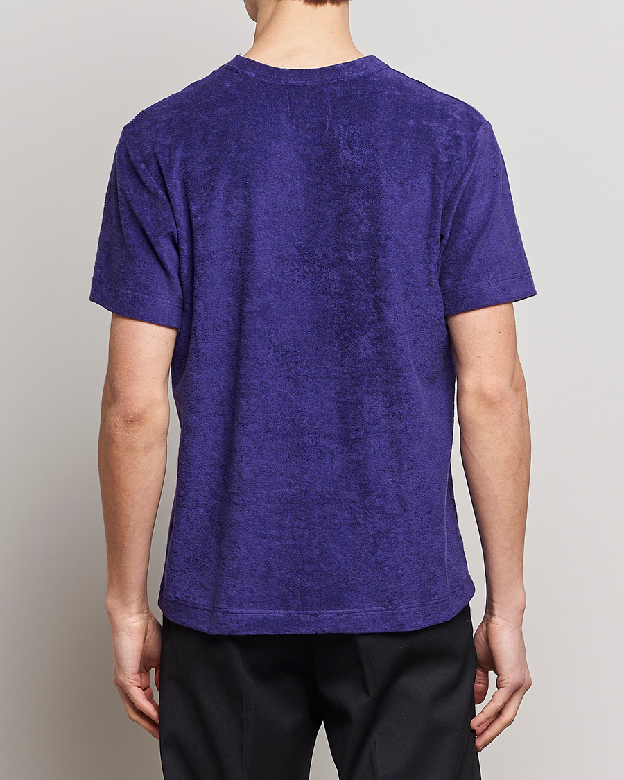 Men | T-Shirts | Howlin' | Fons Cotton Blend Terry Pocket Tee Purple Eyes