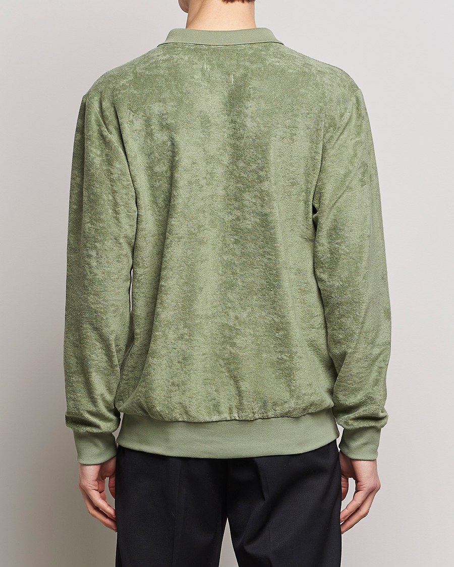 Men | Sweaters & Knitwear | Howlin' | Long Sleeve Terry Polo Agave