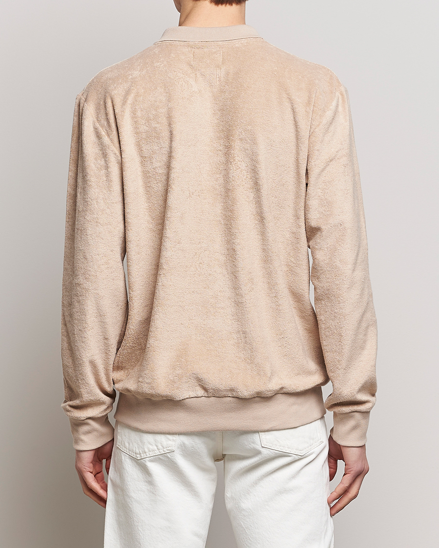 Men | Sweaters & Knitwear | Howlin' | Long Sleeve Terry Polo Cashew