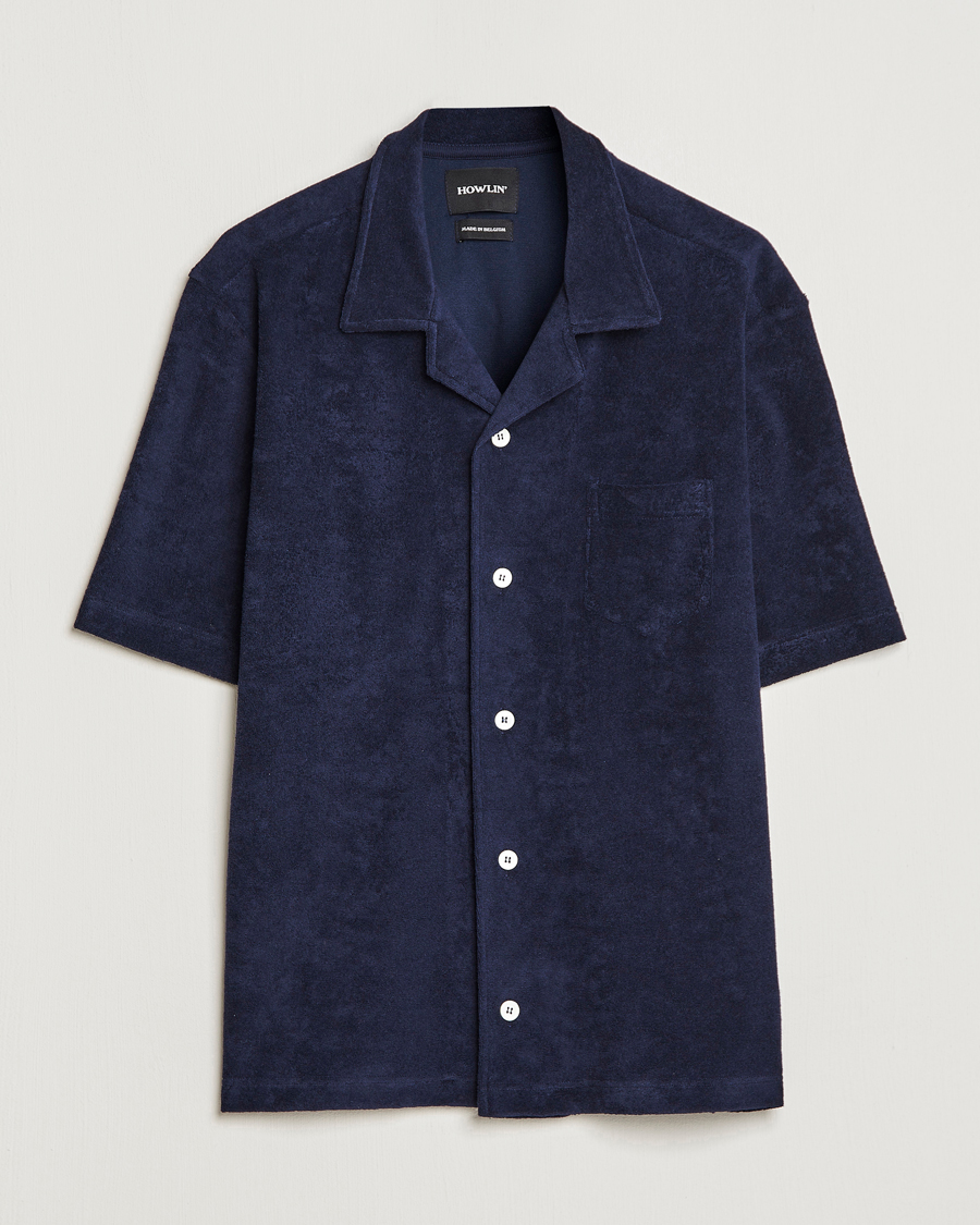 Men | Shirts | Howlin' | Short Sleeve Terry Shirt Navy