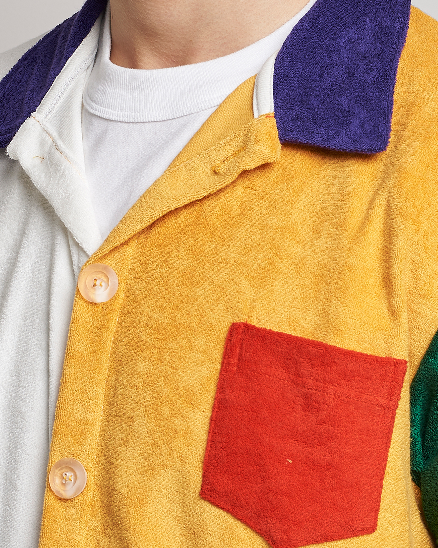 Men | Shirts | Howlin' | Short Sleeve Color Block Terry Shirt Butter In The Sun