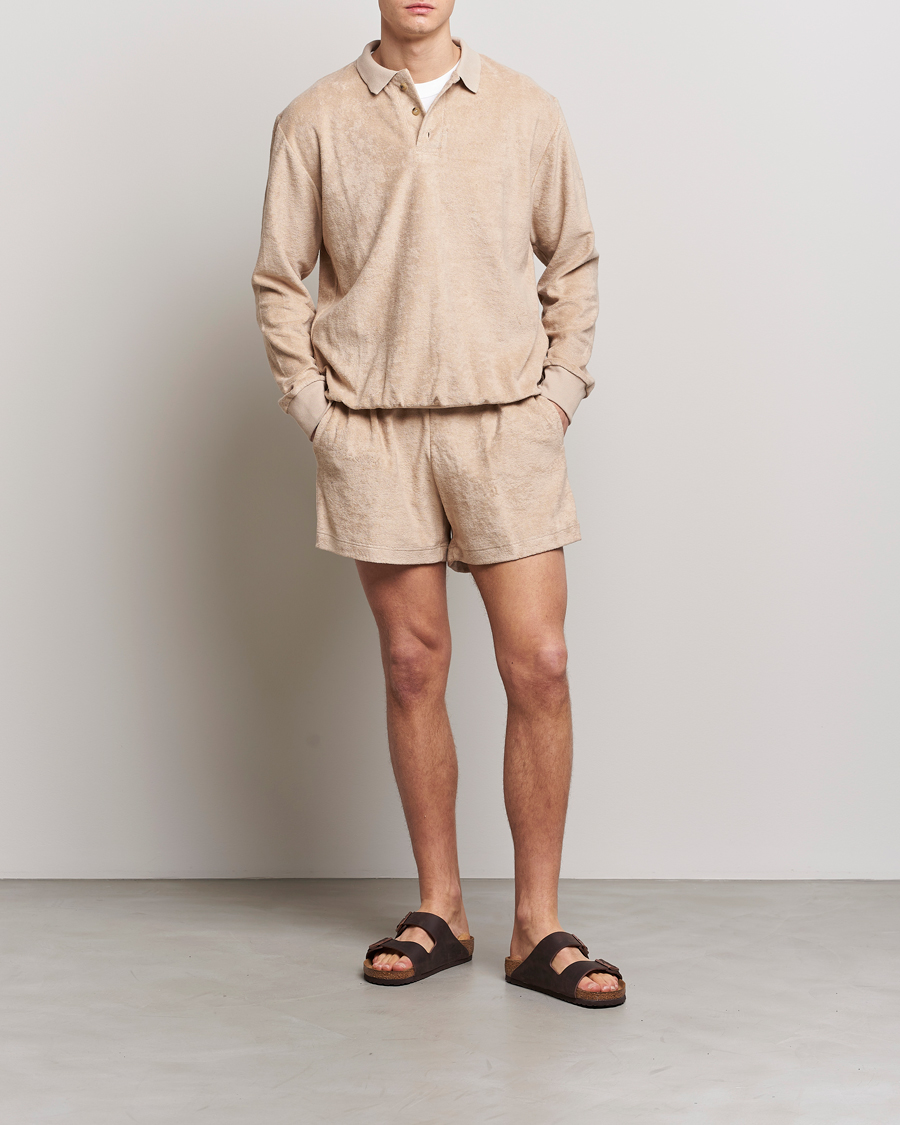 Men | Shorts | Howlin' | Cotton Blend Terry Shorts Cashew