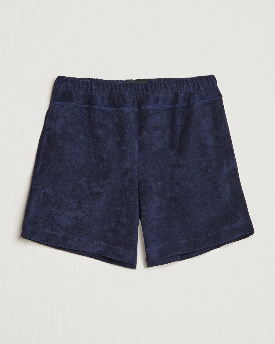 Men | Shorts | Howlin' | Cotton Blend Terry Shorts Navy