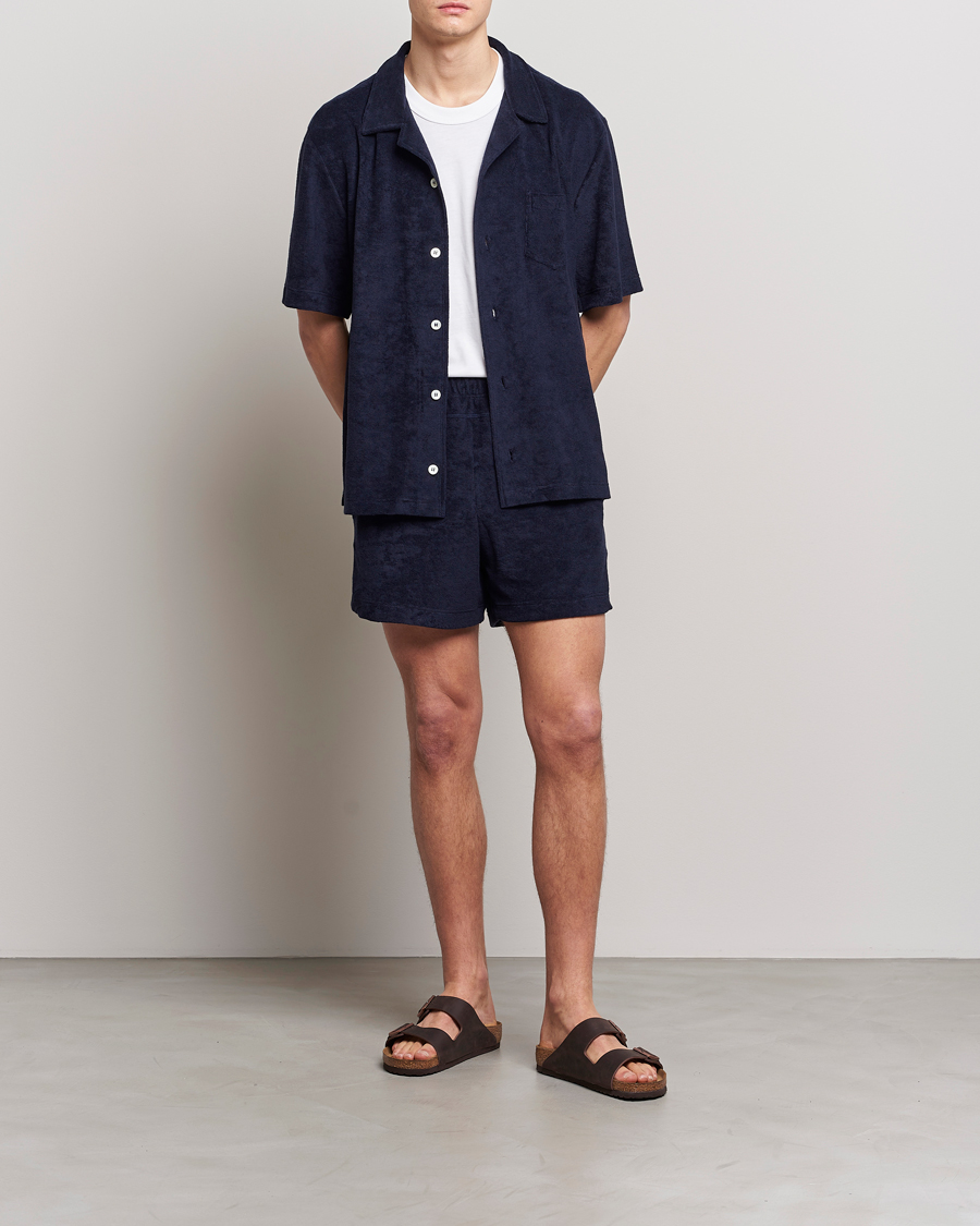 Men | Shorts | Howlin' | Cotton Blend Terry Shorts Navy