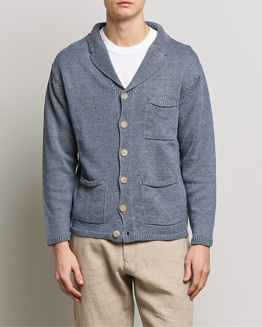 Inis Meáin Washed Linen Pub Jacket Stone at CareOfCarl.com