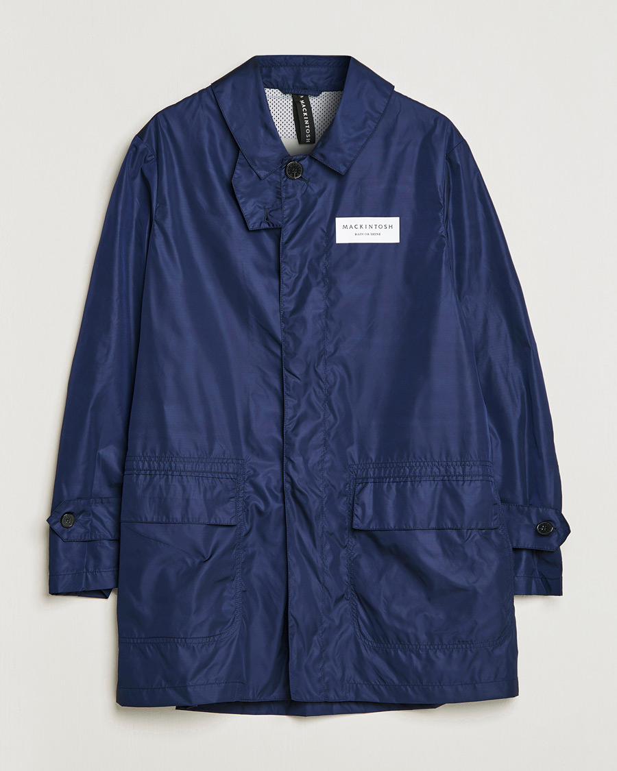 Men | Coats & Jackets | Mackintosh | Rain Shine Torrential A Line Coat Navy