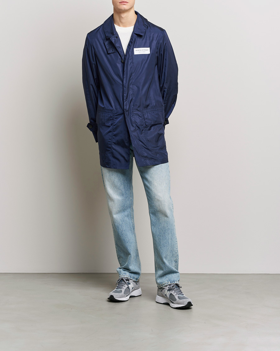 Men | Coats & Jackets | Mackintosh | Rain Shine Torrential A Line Coat Navy