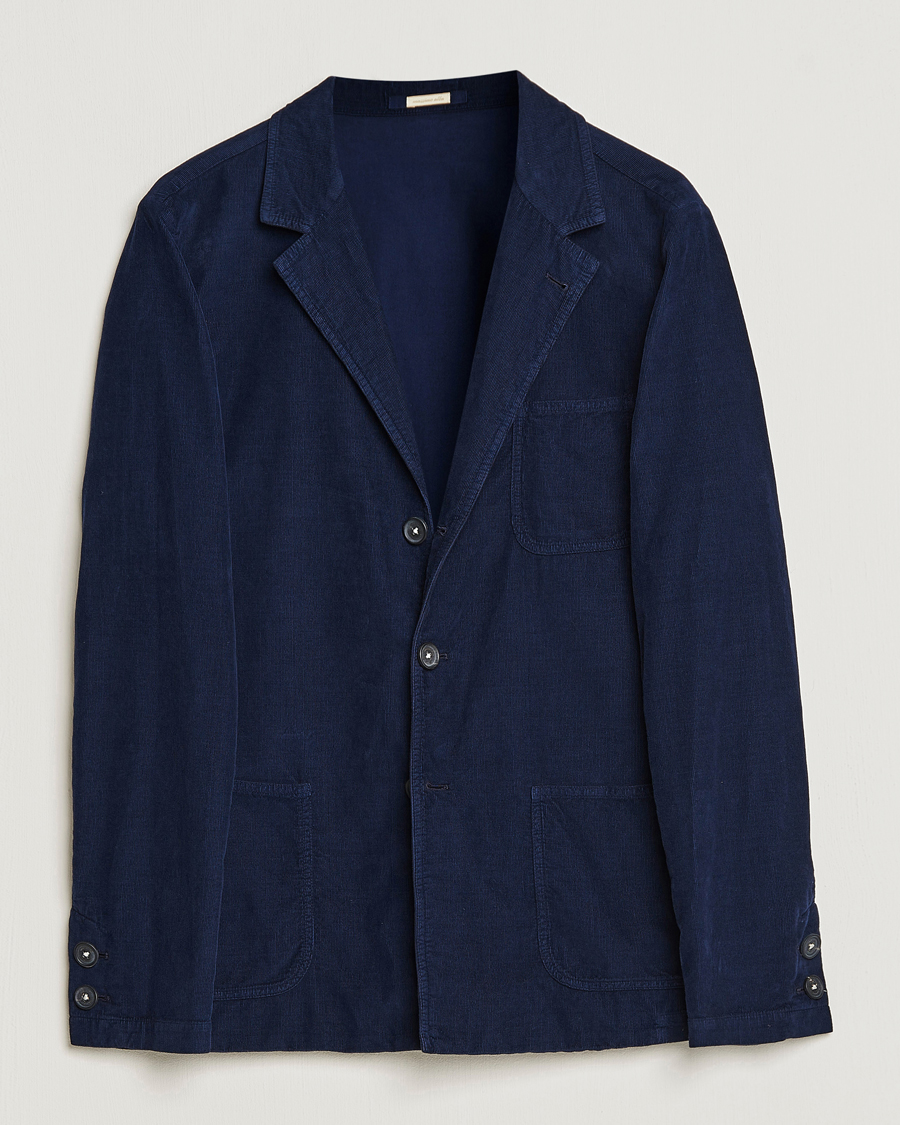 Men | Blazers | Massimo Alba | Baglietto Baby Corduroy Jacket Navy