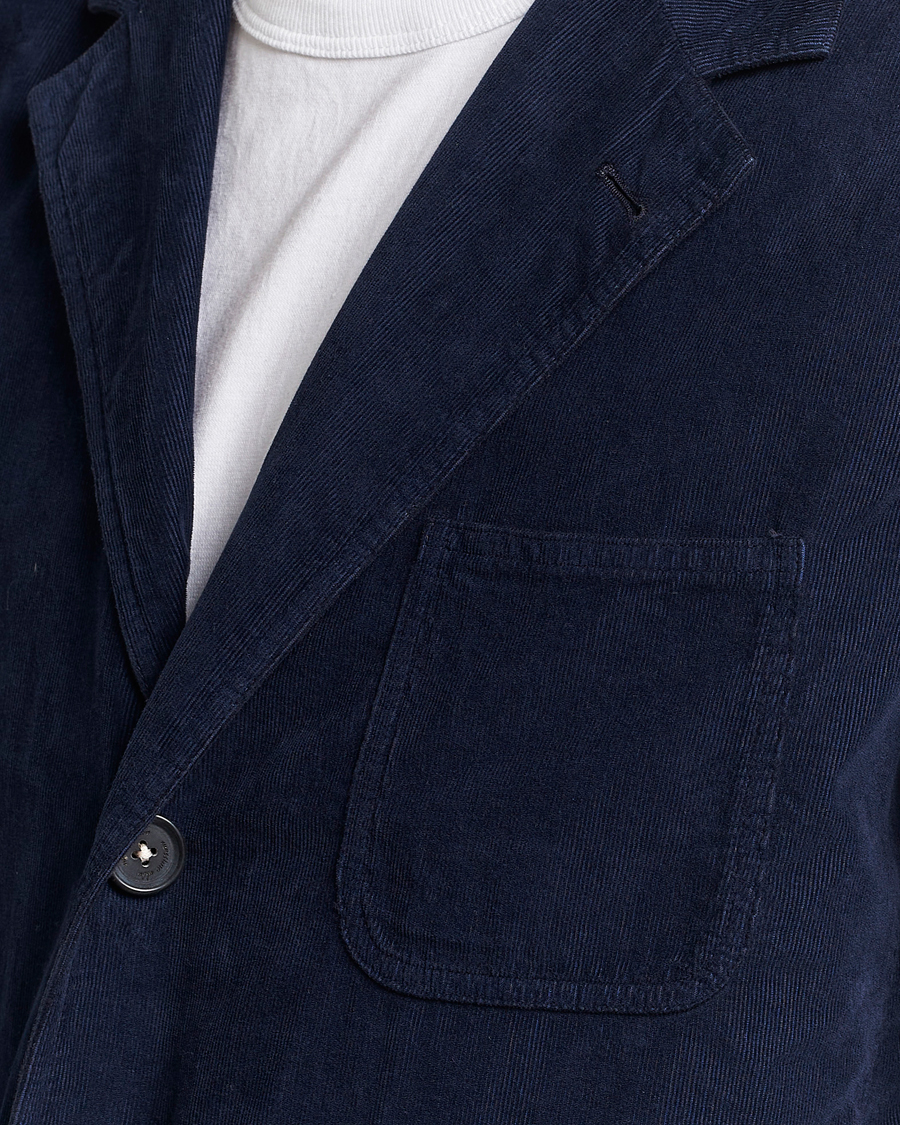 Men | Blazers | Massimo Alba | Baglietto Baby Corduroy Jacket Navy