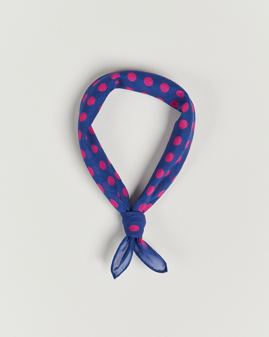 Men | Massimo Alba Cotton Voile Bandana Blue Massaua | Massimo Alba | Cotton Voile Bandana Blue Massaua