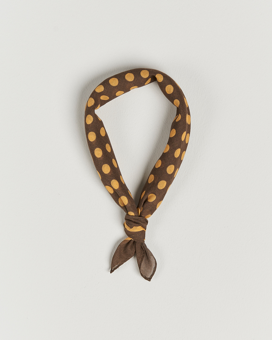 Men | Massimo Alba Cotton Voile Bandana Cacao | Massimo Alba | Cotton Voile Bandana Cacao