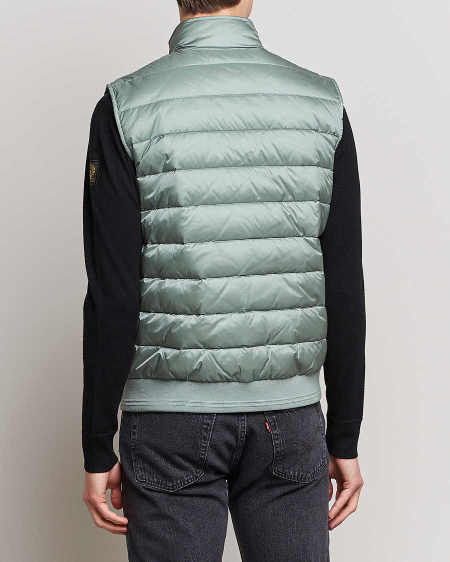 Men | Gilets | Belstaff | Circuit Padded Gilet Steel Green