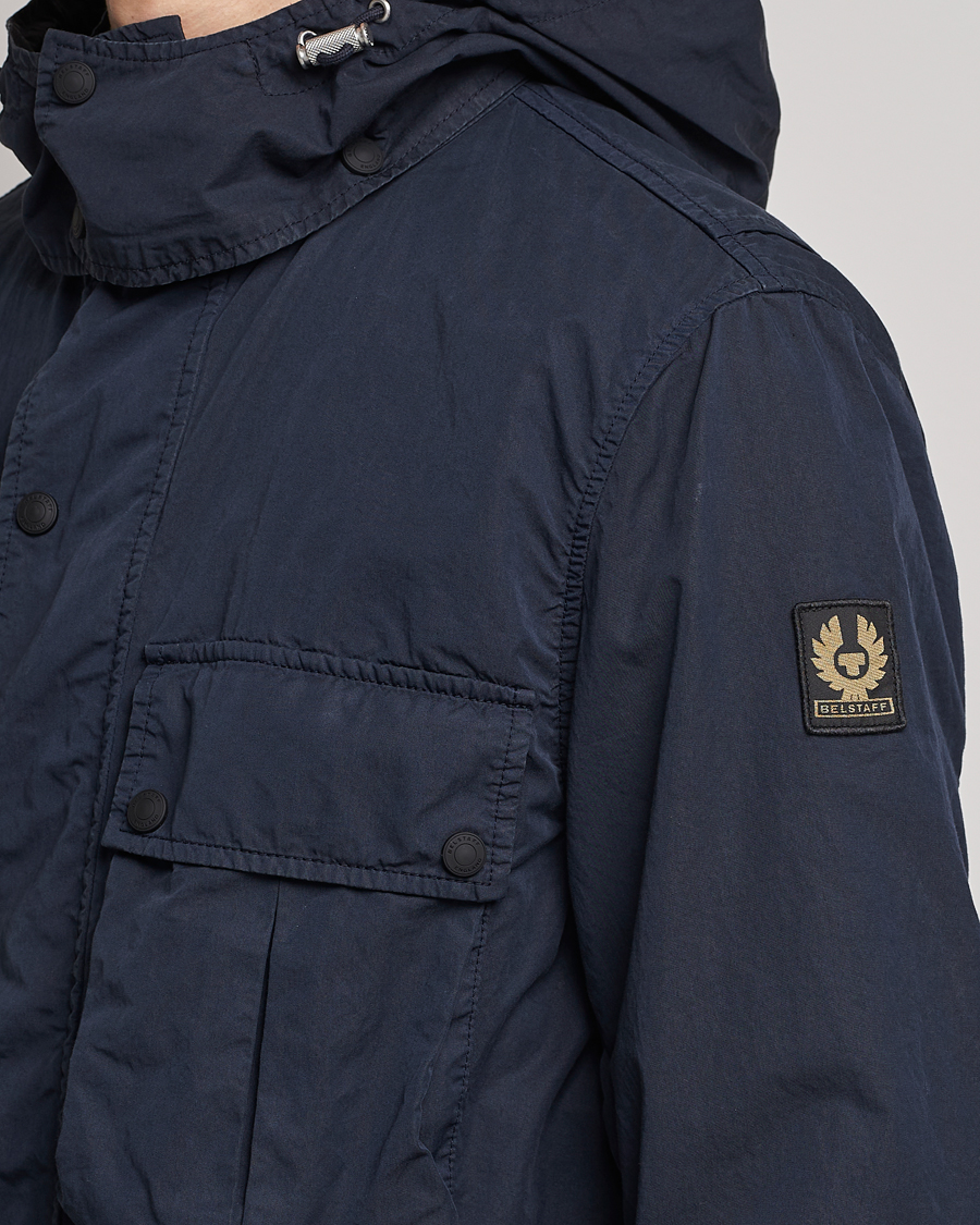 Men | Coats & Jackets | Belstaff | Deploy Cotton/Nylon Field Jacket Dark Ink/Black