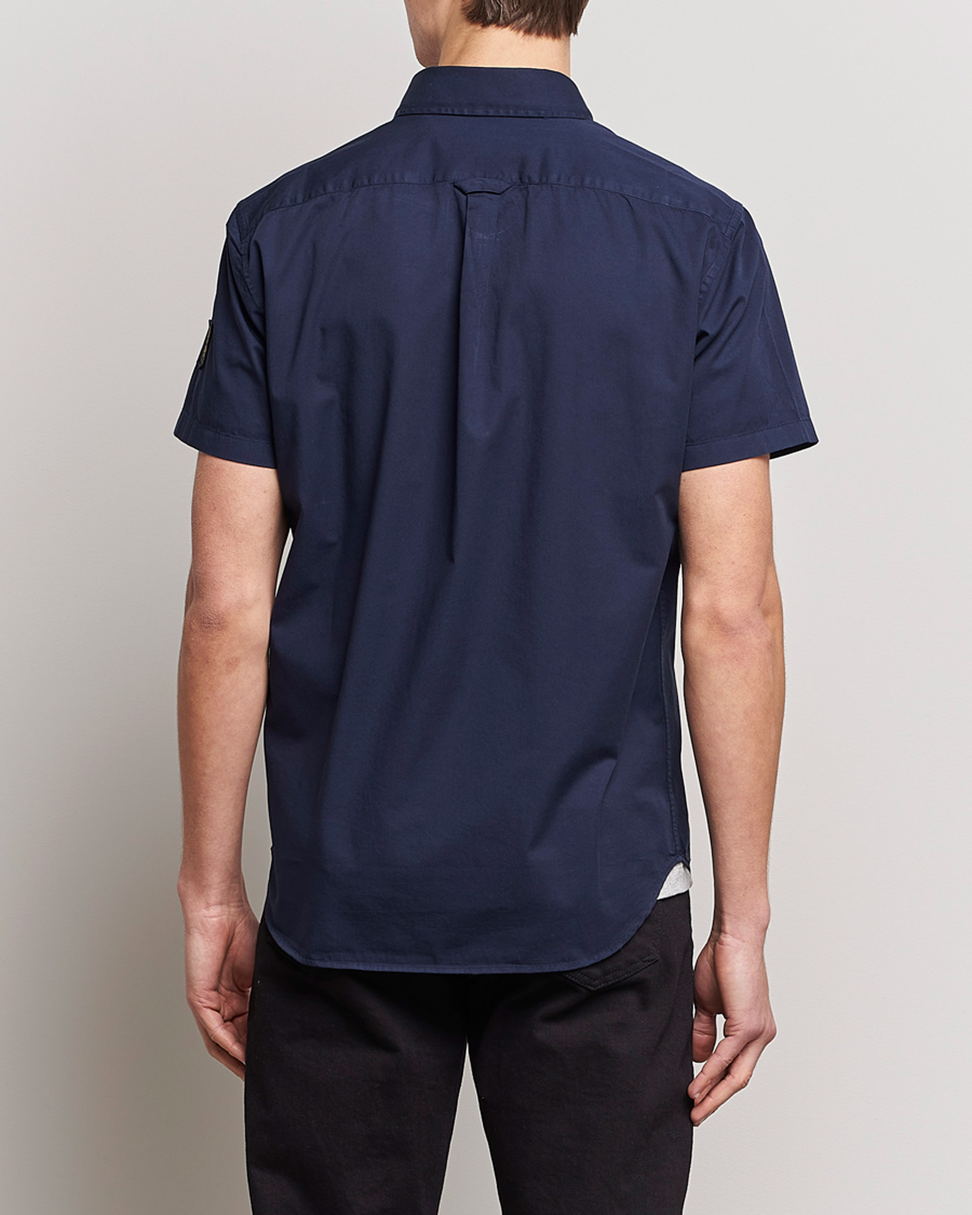 Men | Shirts | Belstaff | Short Sleeve Pitch Shirt Neep Navy