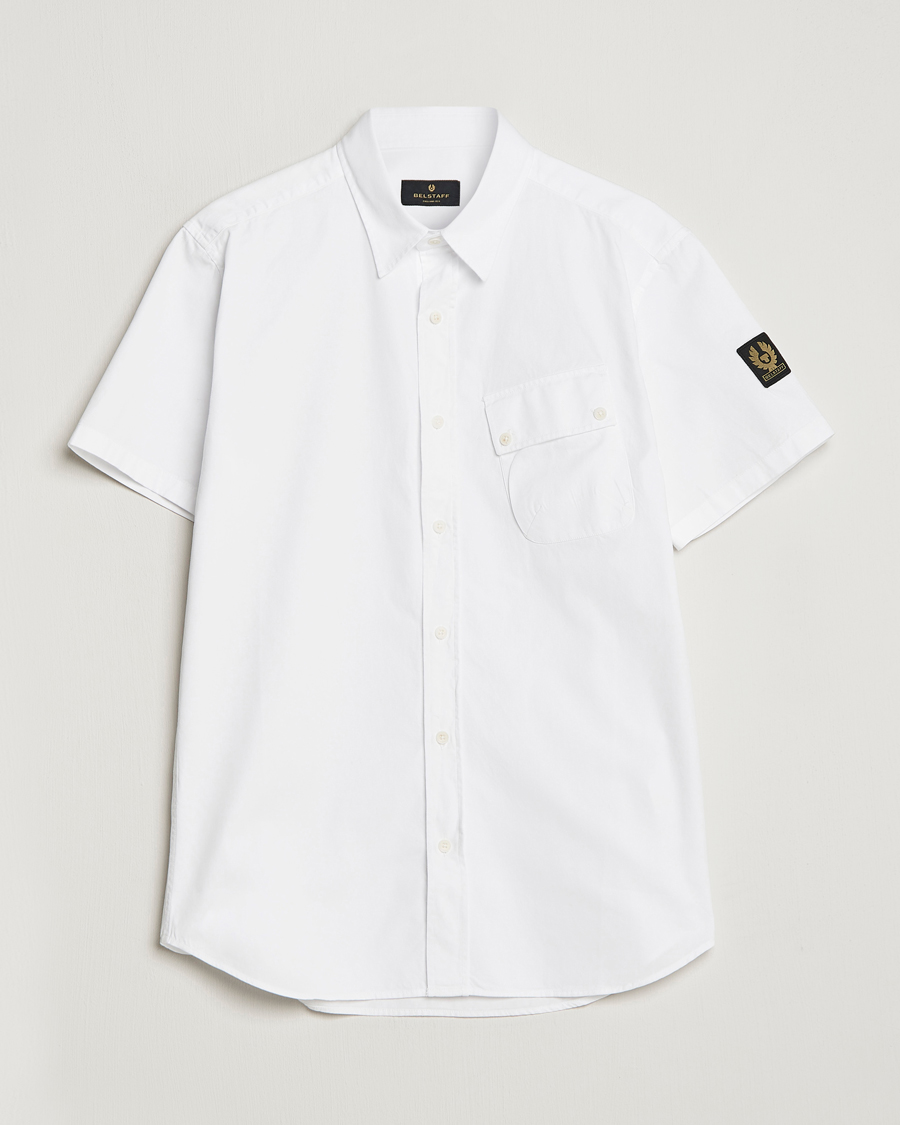 Men | Shirts | Belstaff | Short Sleeve Pitch Shirt White
