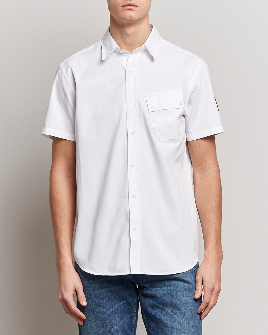 Men | Shirts | Belstaff | Short Sleeve Pitch Shirt White