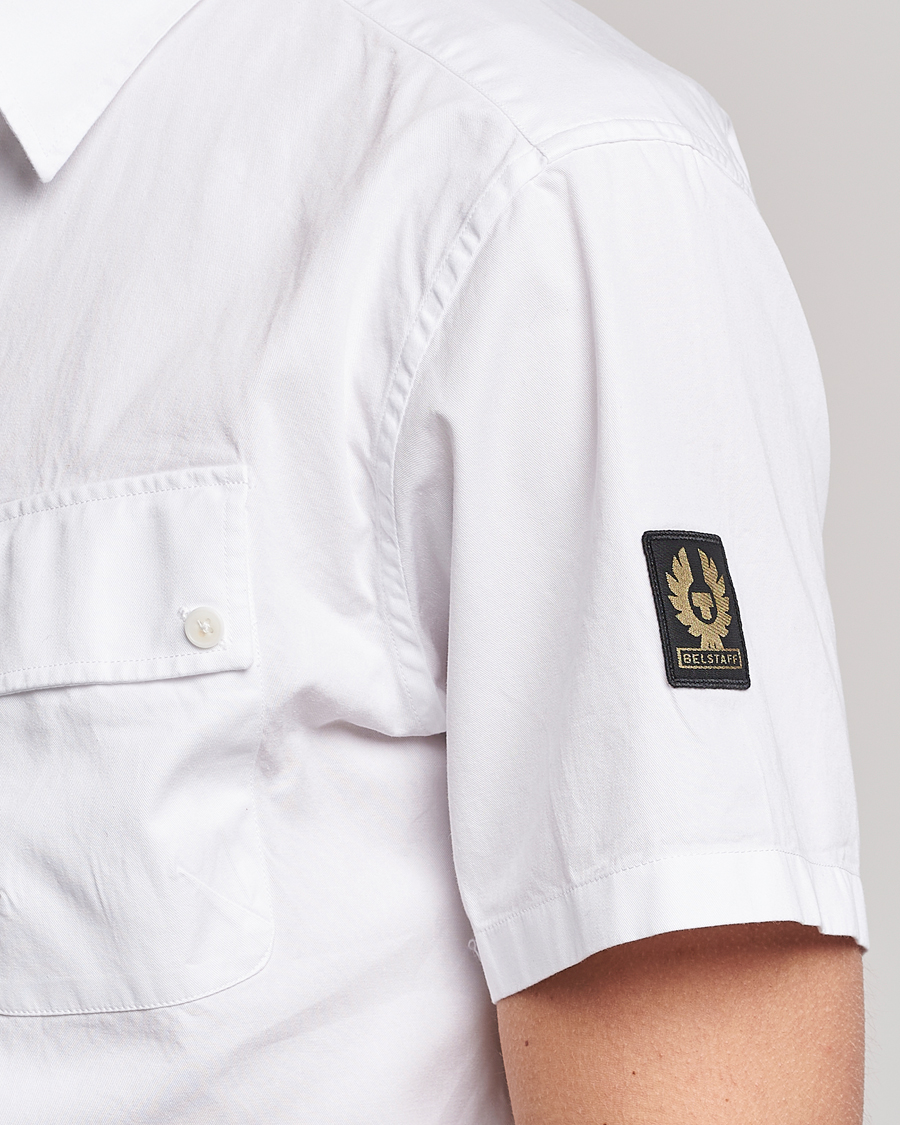 Men | Shirts | Belstaff | Short Sleeve Pitch Shirt White
