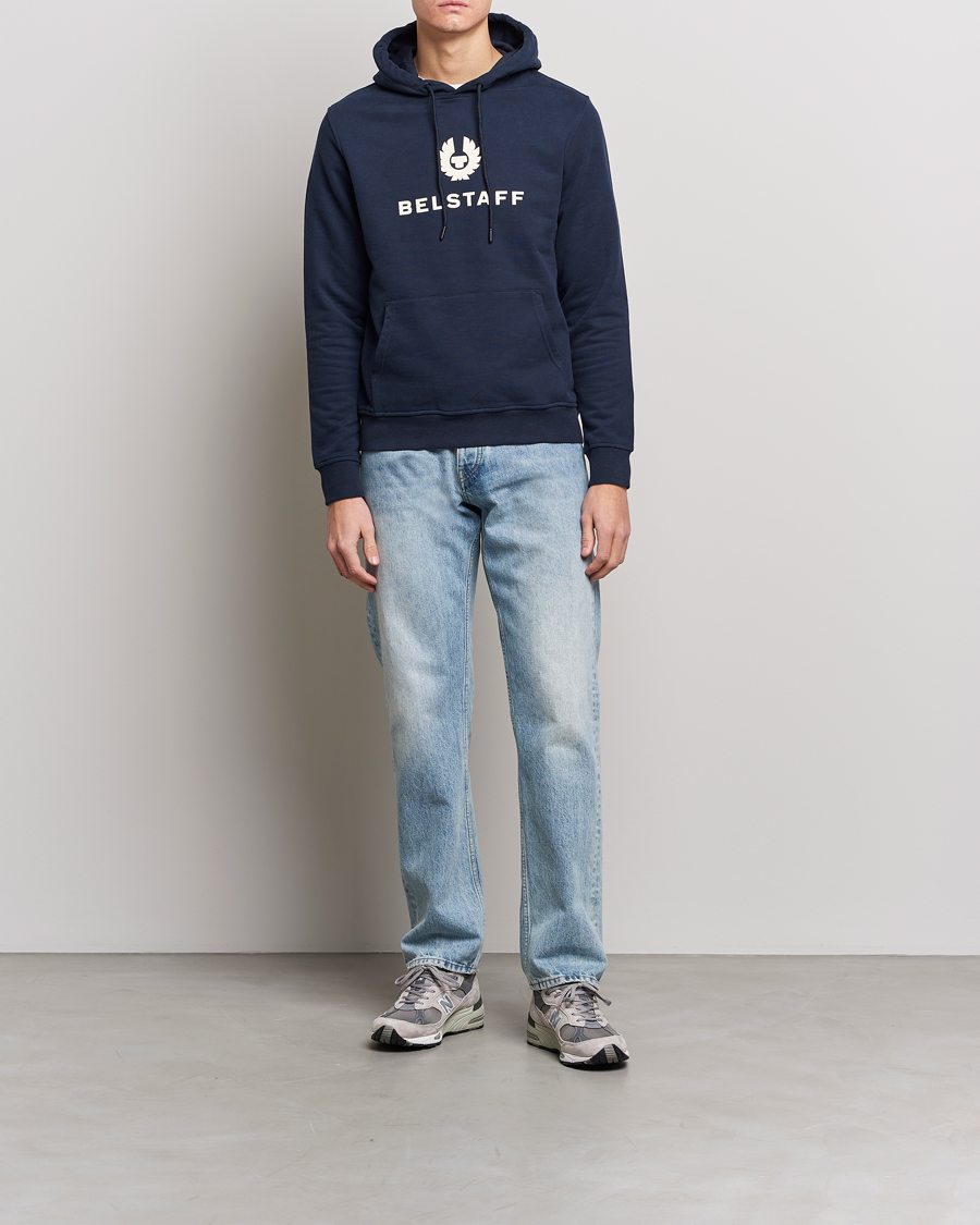 Men | Sweaters & Knitwear | Belstaff | Signature Hoodie Dark Ink