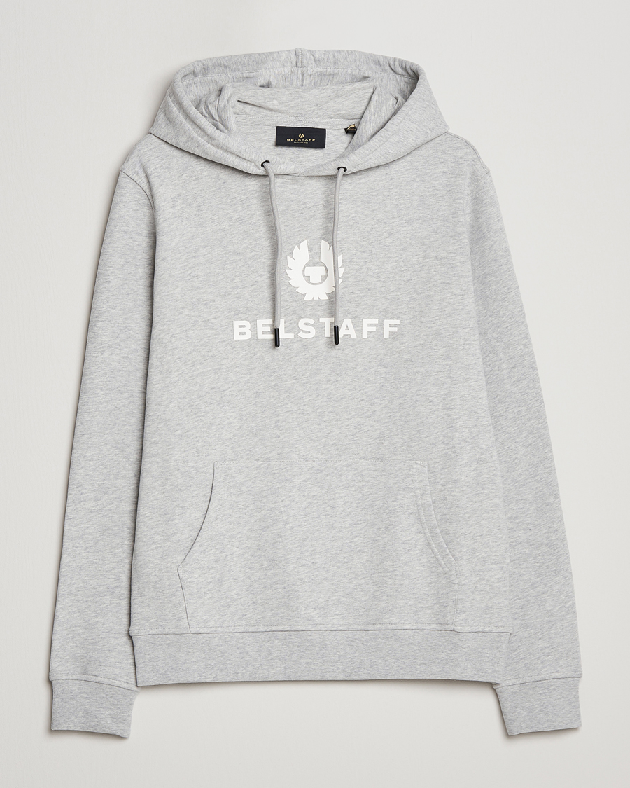 Men | Sweaters & Knitwear | Belstaff | Signature Hoodie Old Silver Heather