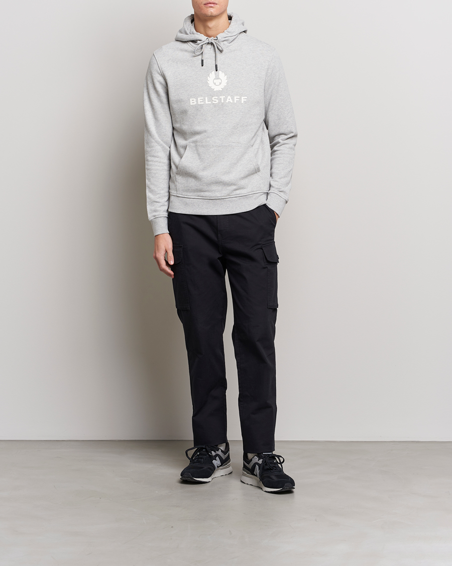 Men | Sweaters & Knitwear | Belstaff | Signature Hoodie Old Silver Heather