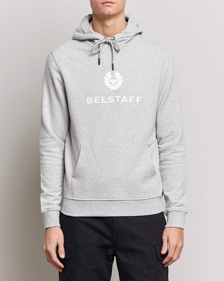 Men | Hooded Sweatshirts | Belstaff | Signature Hoodie Old Silver Heather