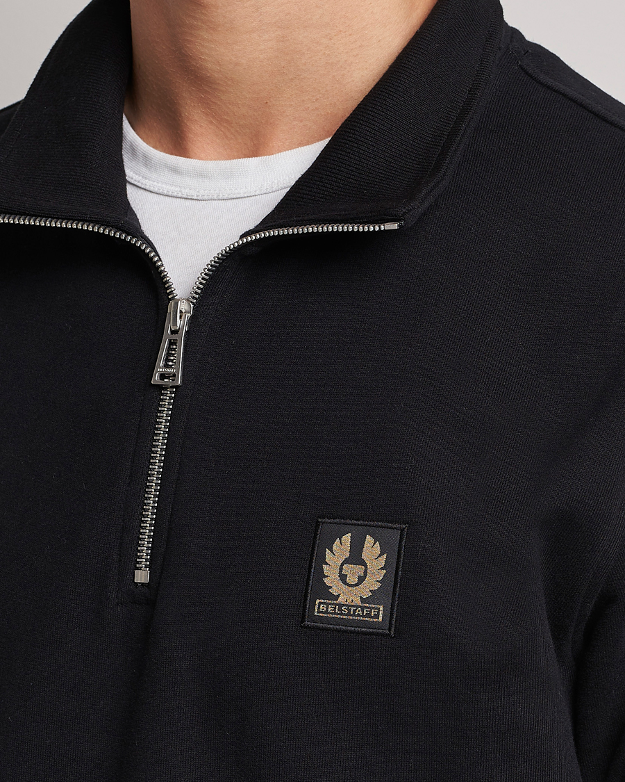 Men | Sweaters & Knitwear | Belstaff | Signature Half Zip Sweatshirt Black
