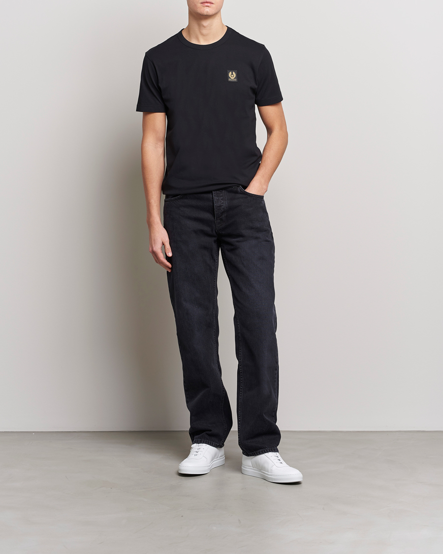 Men | T-Shirts | Belstaff | Cotton Logo T-Shirt BLACK