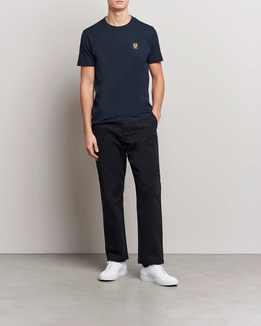 Men | T-Shirts | Belstaff | Cotton Logo T-Shirt Dark Ink