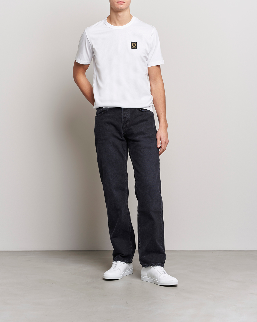 Men | T-Shirts | Belstaff | Cotton Logo T-Shirt White