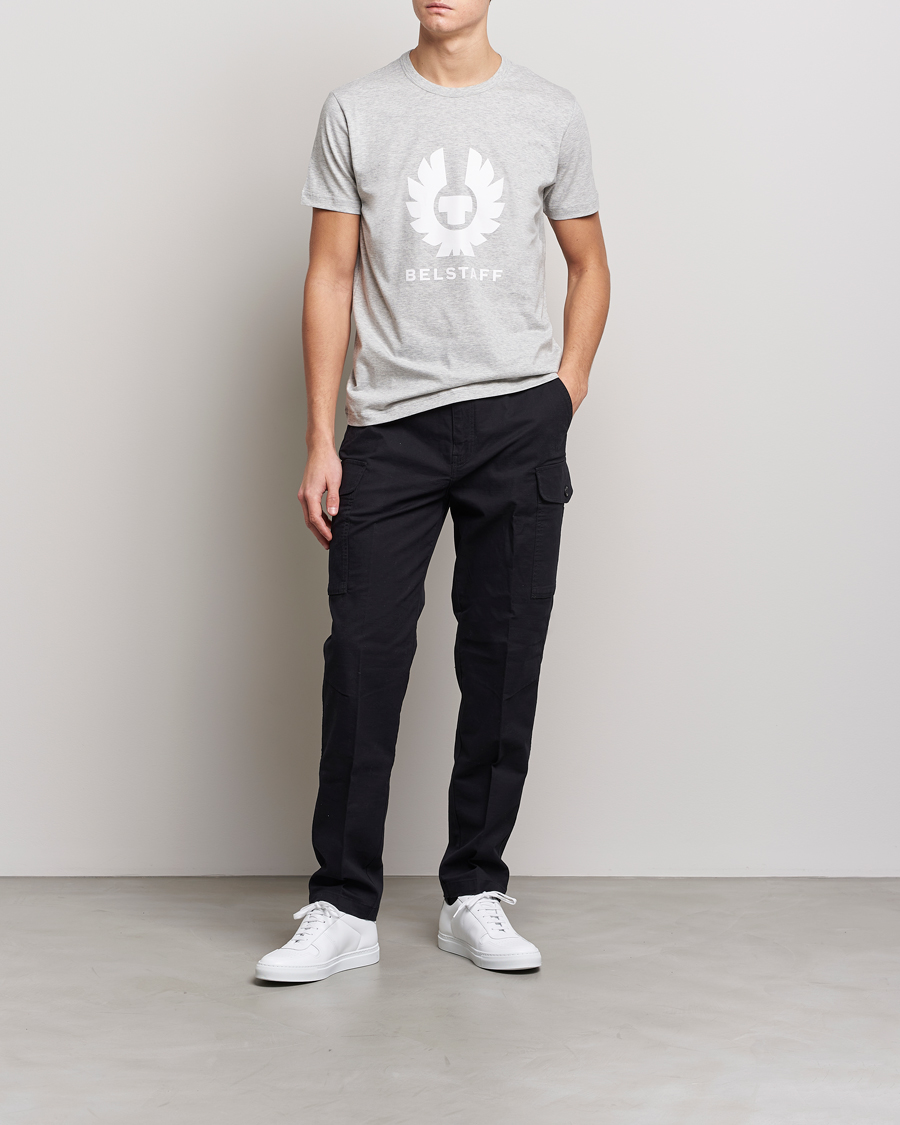 Men | T-Shirts | Belstaff | Phoenix Logo T-Shirt Old Silver Heather