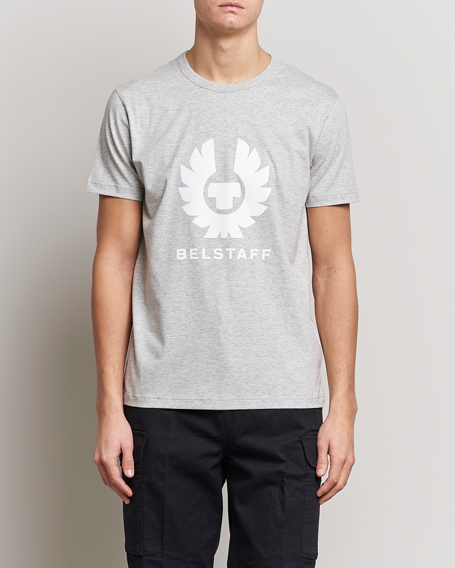 Men | T-Shirts | Belstaff | Phoenix Logo T-Shirt Old Silver Heather