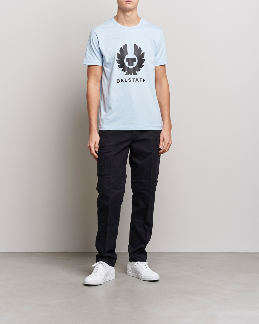 Men | T-Shirts | Belstaff | Phoenix Logo T-Shirt Sky Blue