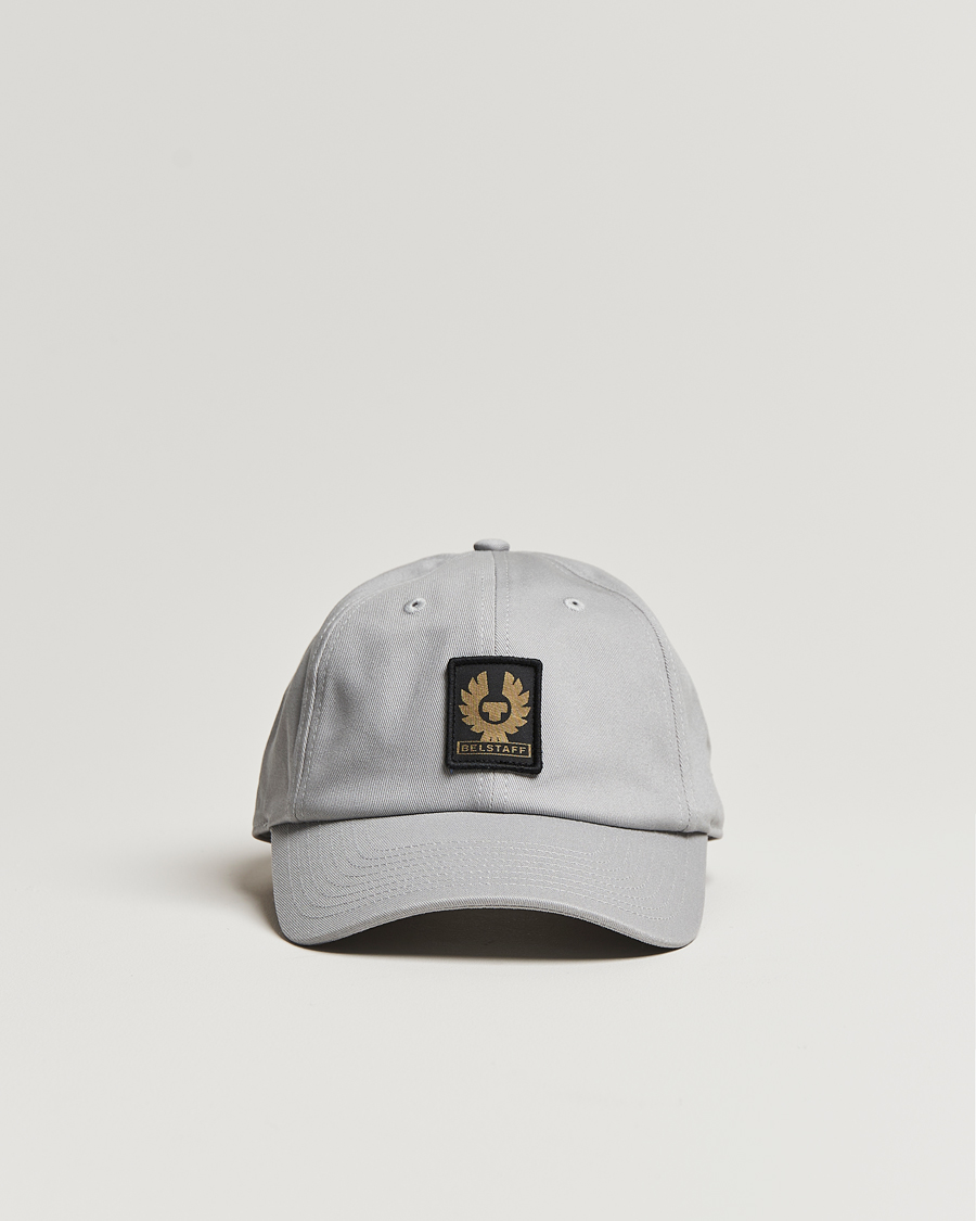 Men | Belstaff Phoenix Logo Cap Pearl Grey | Belstaff | Phoenix Logo Cap Pearl Grey