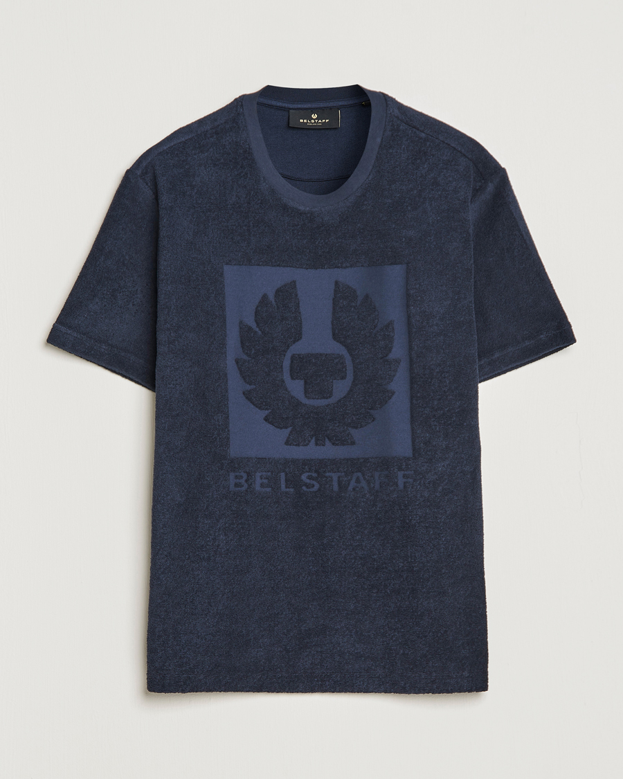 Men | T-Shirts | Belstaff | Turret Terry Logo T-Shirt Dark Ink