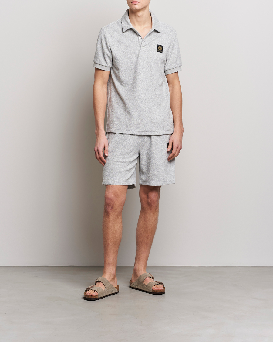 Men | Shorts | Belstaff | Trawler Terry Shorts Old Silver Heather