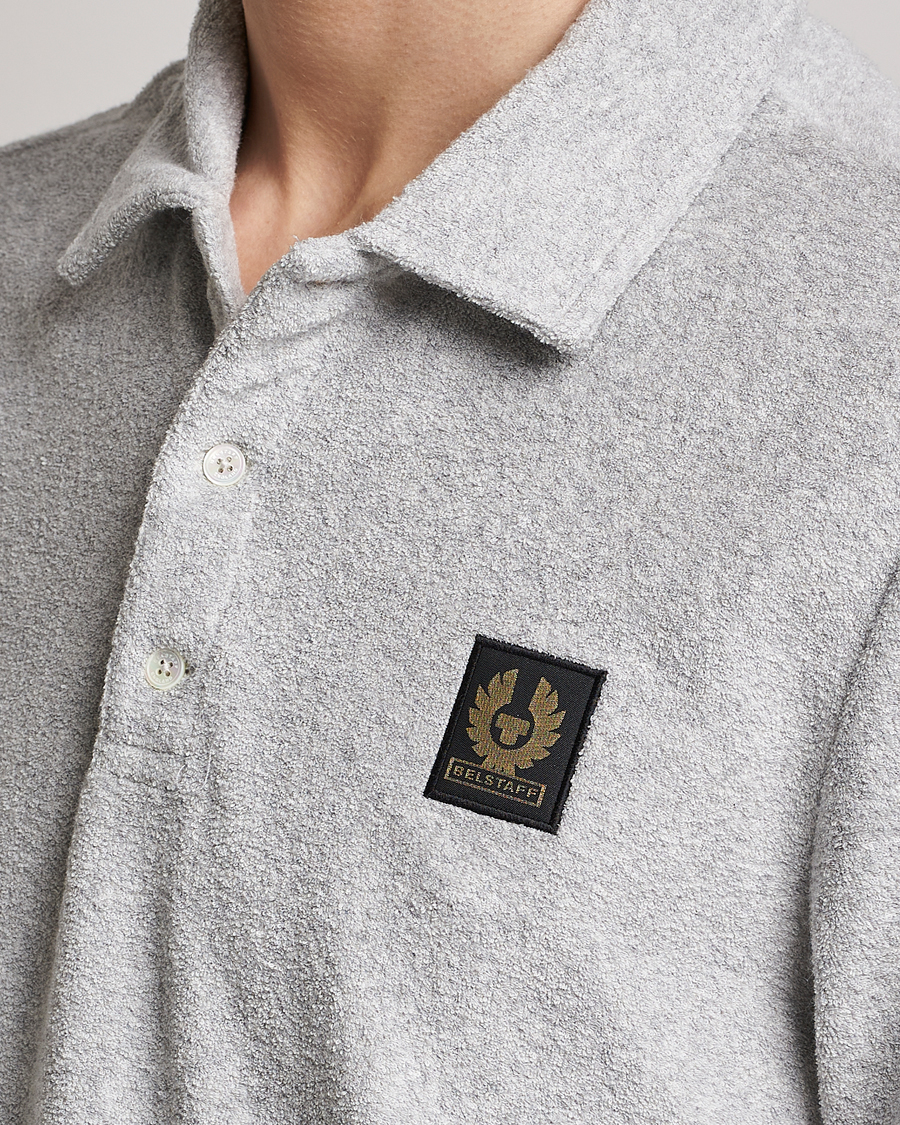 Men | Polo Shirts | Belstaff | Tether Terry Polo Old Silver Heather