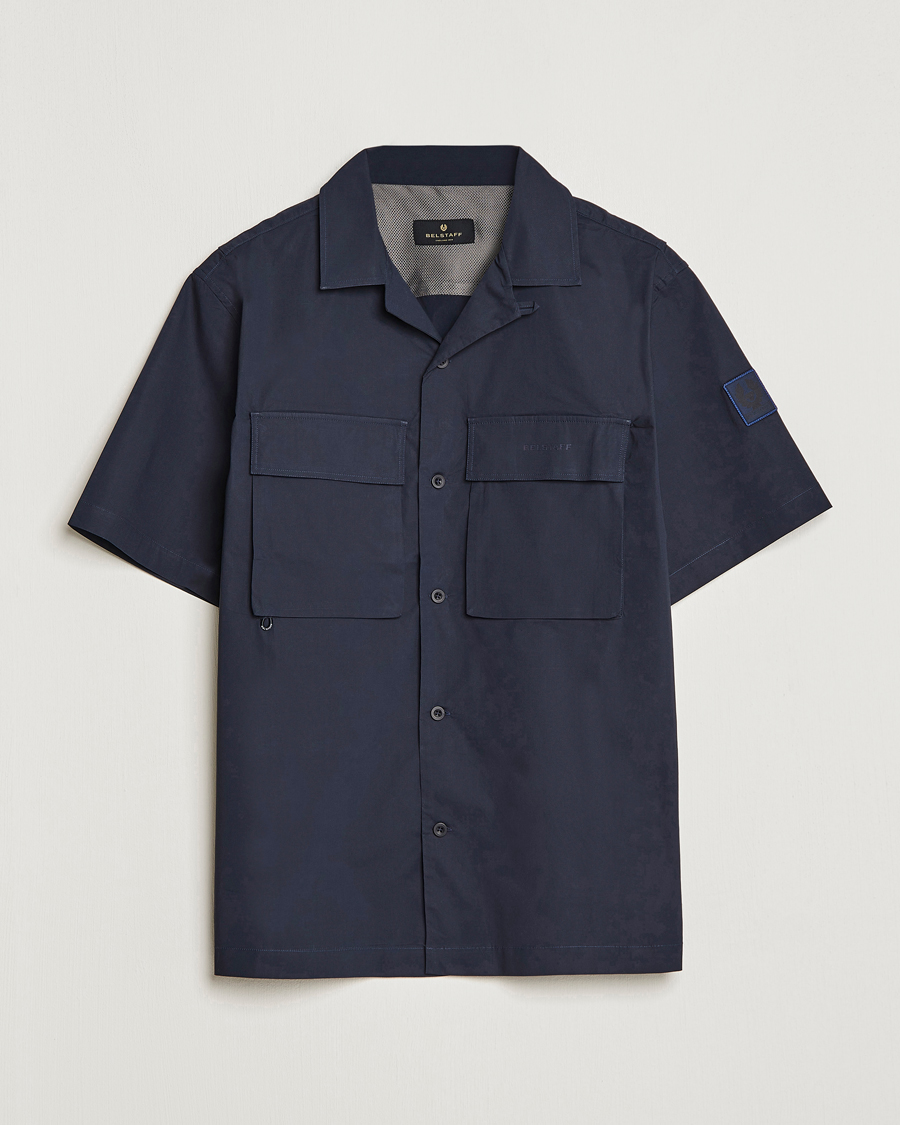 Men | Shirts | Belstaff | Rove Short Sleeve Shirt Dark ink