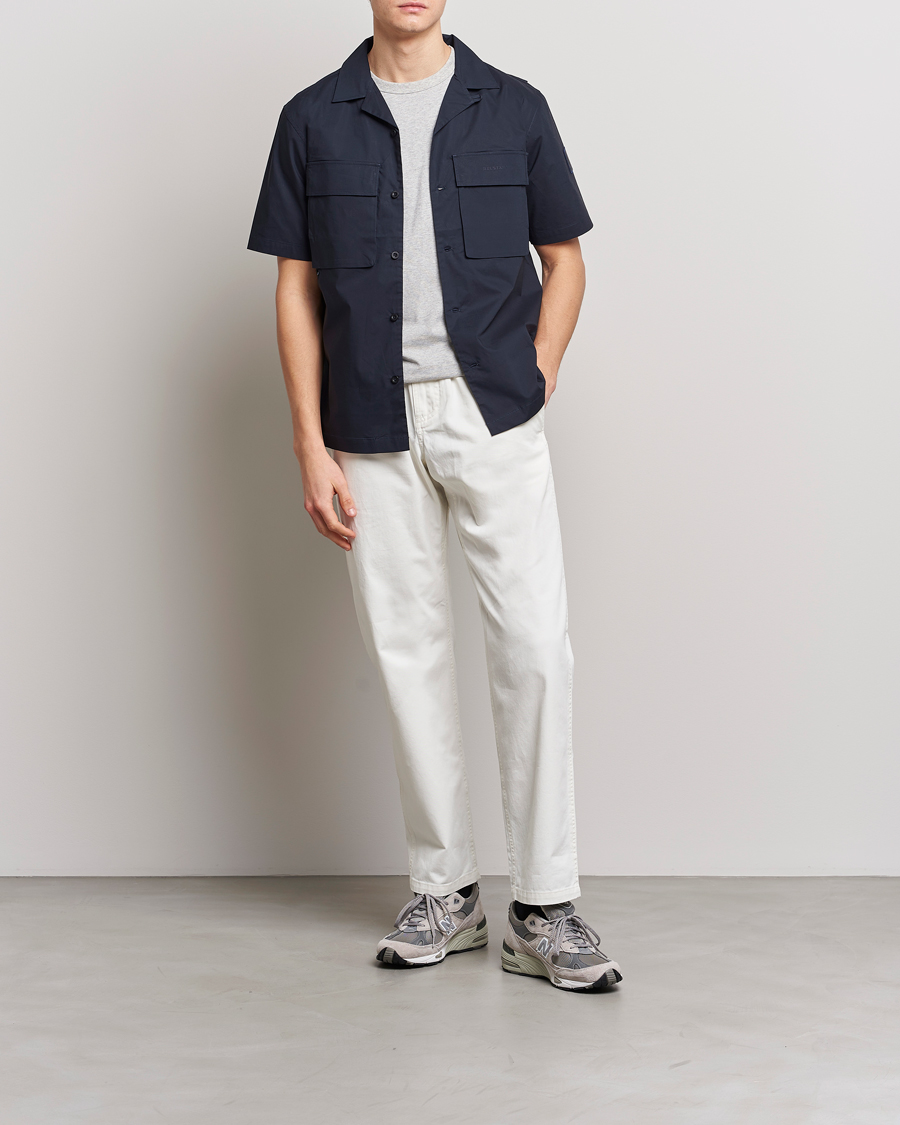 Men | Shirts | Belstaff | Rove Short Sleeve Shirt Dark ink