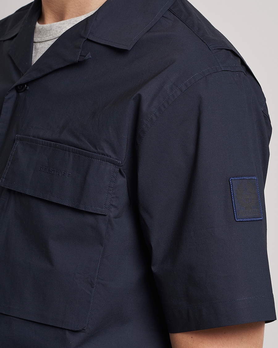 Men | Shirts | Belstaff | Rove Short Sleeve Shirt Dark ink