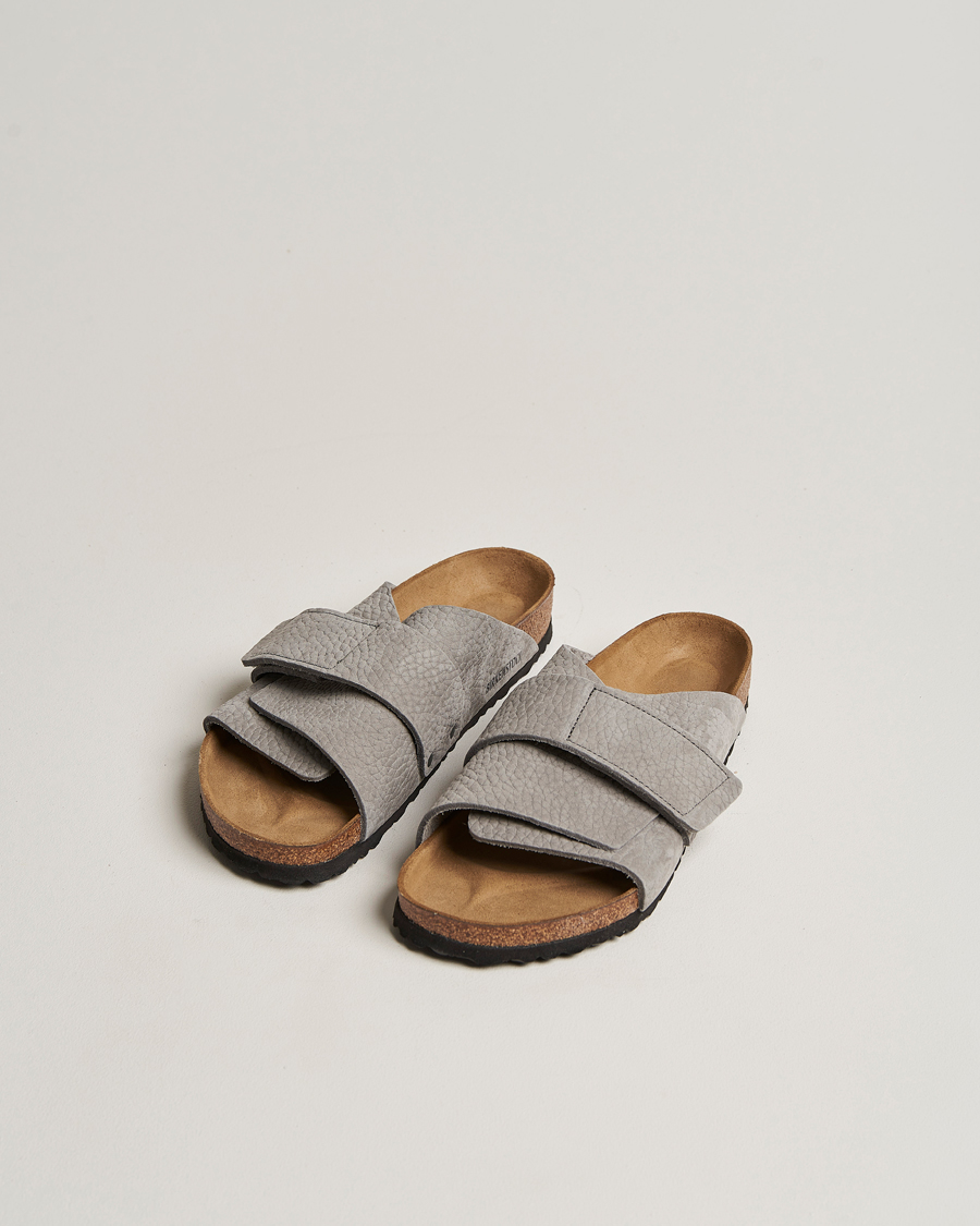 Men | Sandals & Slides | BIRKENSTOCK | Kyoto Nubuck Leather Whale Gray