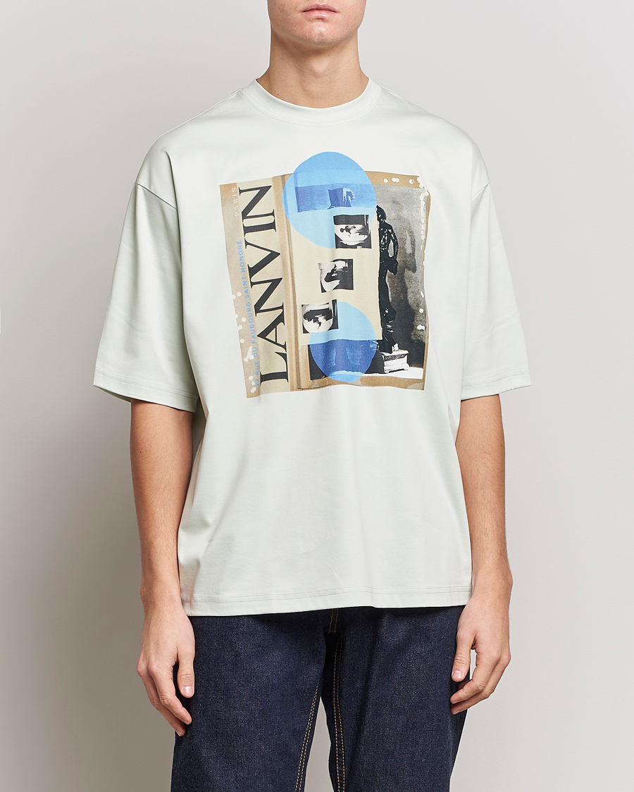 Men | Lanvin | Lanvin | Graphic Print T-Shirt Sage