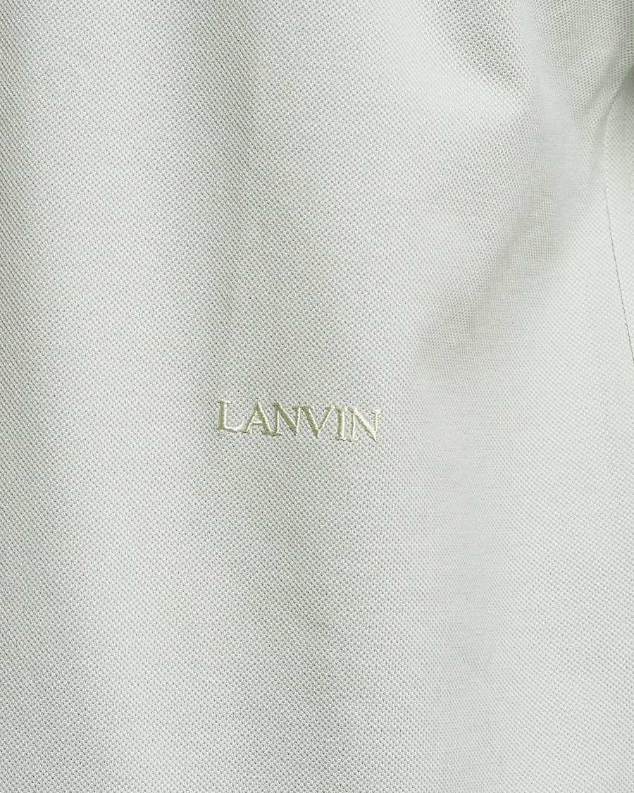 Men | Polo Shirts | Lanvin | Embroidered Logo Polo Shirt Sage