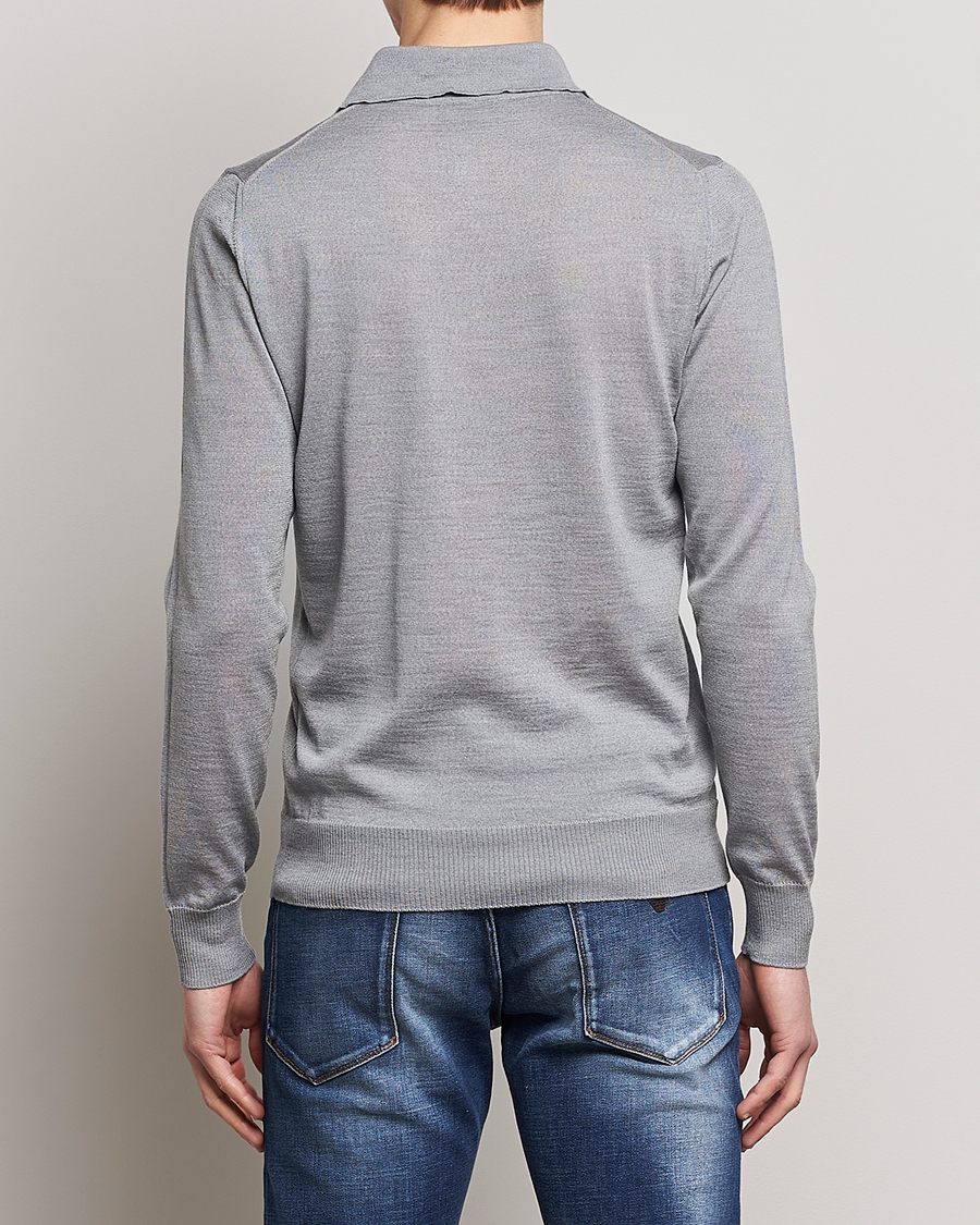 Men | Sweaters & Knitwear | Emporio Armani | Knitted Merino Pique Grey