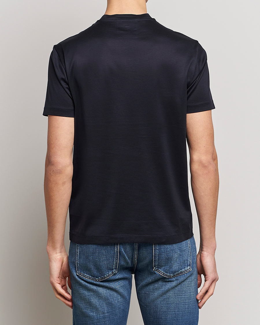 Men | T-Shirts | Emporio Armani | Tencel T-Shirt Navy