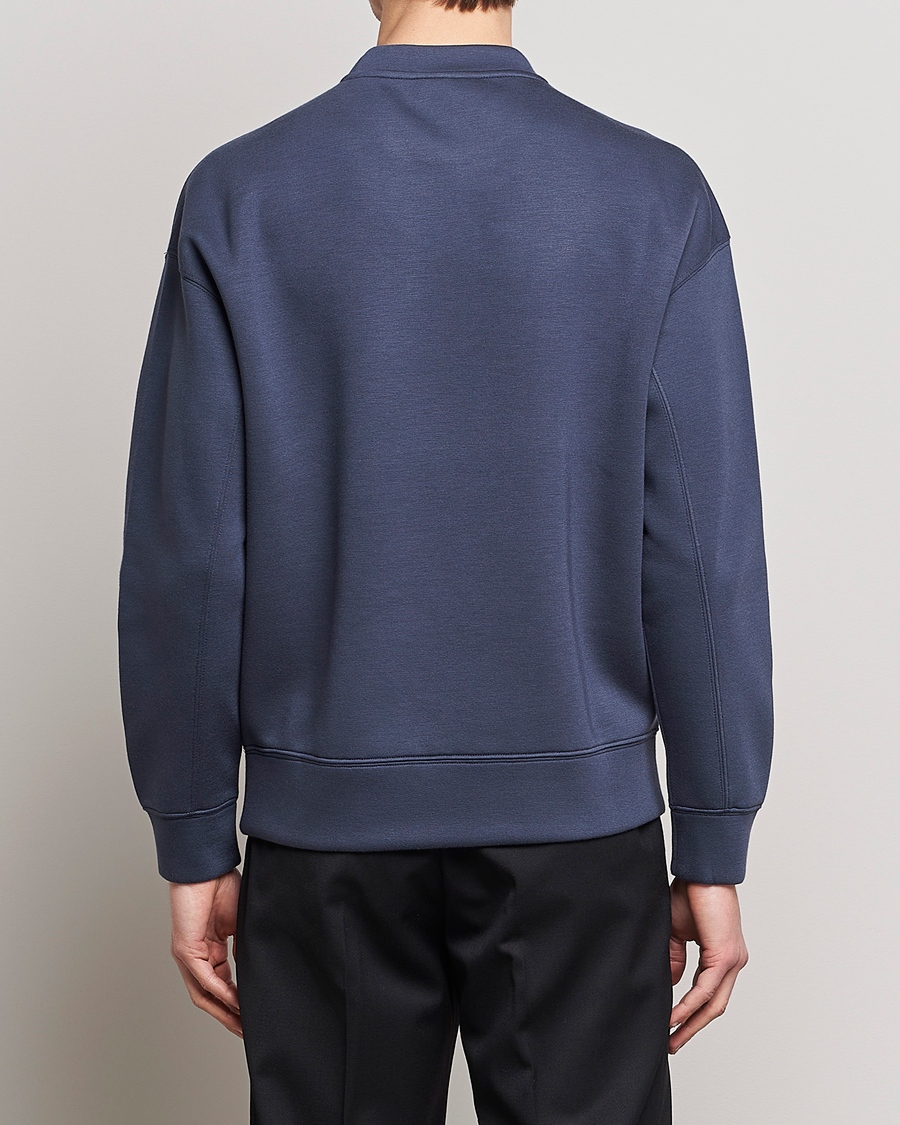 Men | Sweaters & Knitwear | Emporio Armani | Modal Sweat Crew Neck Blue Grey