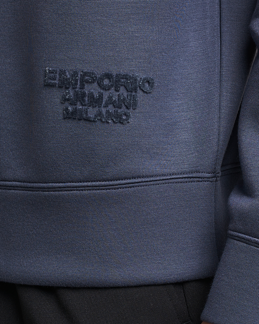 Men | Sweaters & Knitwear | Emporio Armani | Modal Sweat Crew Neck Blue Grey