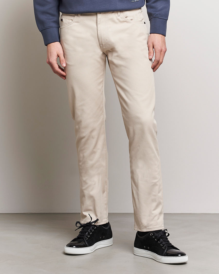 Men | White jeans | Emporio Armani | 5-Pocket Jeans Beige
