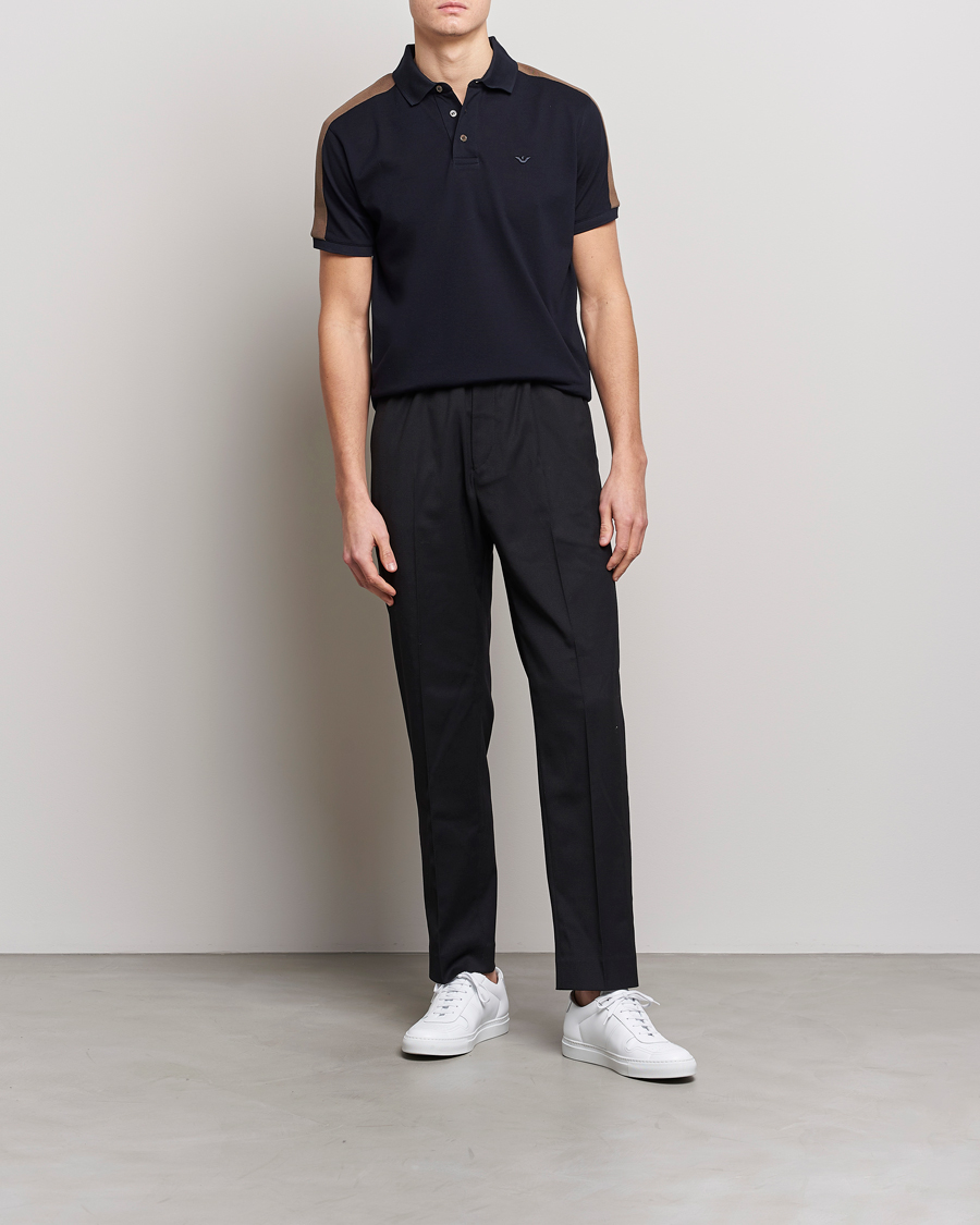 Men | Polo Shirts | Emporio Armani | Mercerized Cotton Polo Navy