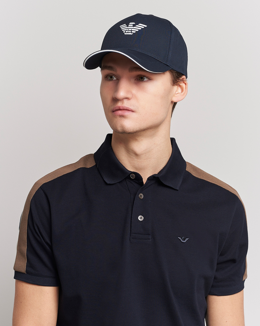 Men | Emporio Armani Cotton Cap Navy | Emporio Armani | Cotton Cap Navy