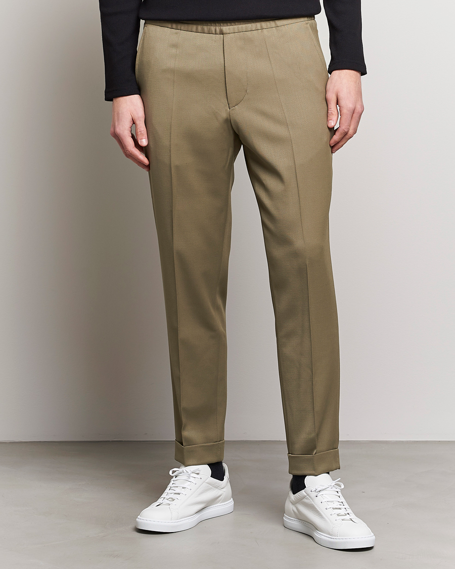 Men |  | Filippa K | Terry Cropped Trousers Khaki